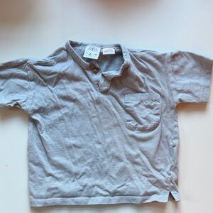 Zara Light Gray Kids Polo Shirt